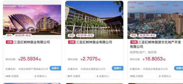 今典集团回应三亚红树林“低价甩卖”：45亿元系债权转让，非资产处置