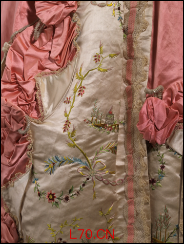 英式连衣裙（细节），约1780~1790年