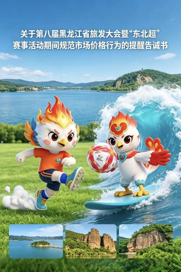 关于第八届黑龙江省旅发大会暨“东北超”赛事活动期间规范市场价格行为的提醒告诫书