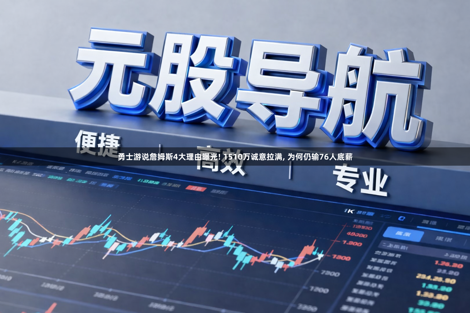勇士游说詹姆斯4大理由曝光! 1510万诚意拉满, 为何仍输76人底薪