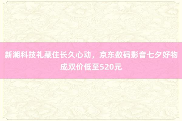 新潮科技礼藏住长久心动，京东数码影音七夕好物成双价低至520元